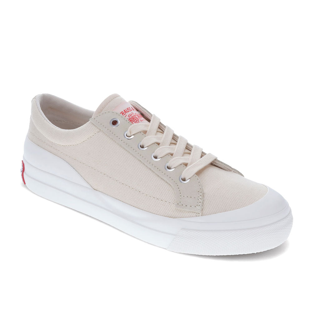 Off White-Levi's Mens LS1 Canvas and Suede Lowtop Casual Sneaker Shoe