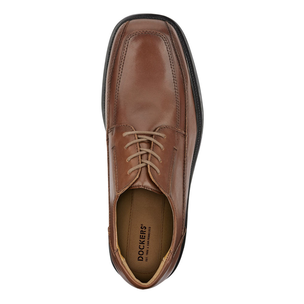 Tan-Dockers Mens Perspective Leather Business Oxford Shoe - Wide Widths Available