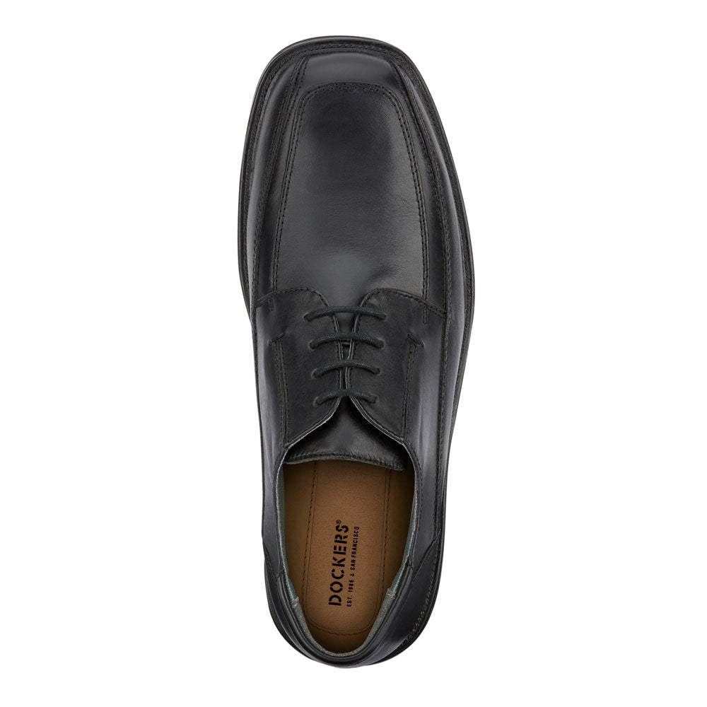 Black-Dockers Mens Perspective Leather Business Oxford Shoe - Wide Widths Available