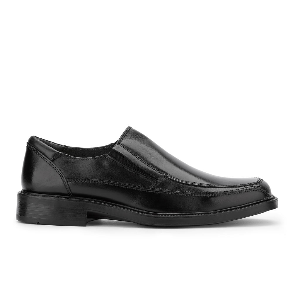 Black-Dockers Mens Proposal Genuine Leather Business Dress Slip-on Loafer Shoe