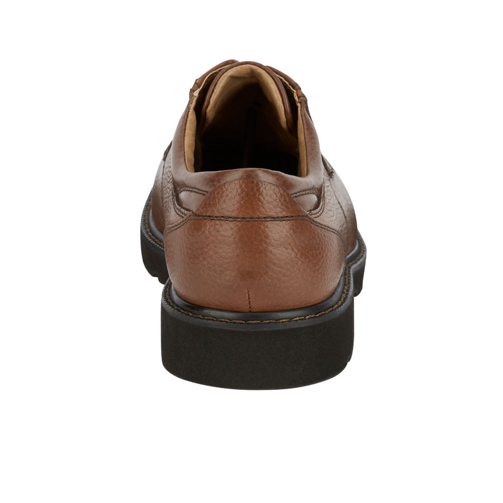 Dark Tan-Dockers Mens Shelter Synthetic Leather Rugged Casual Oxford Shoe - Wide Widths Available