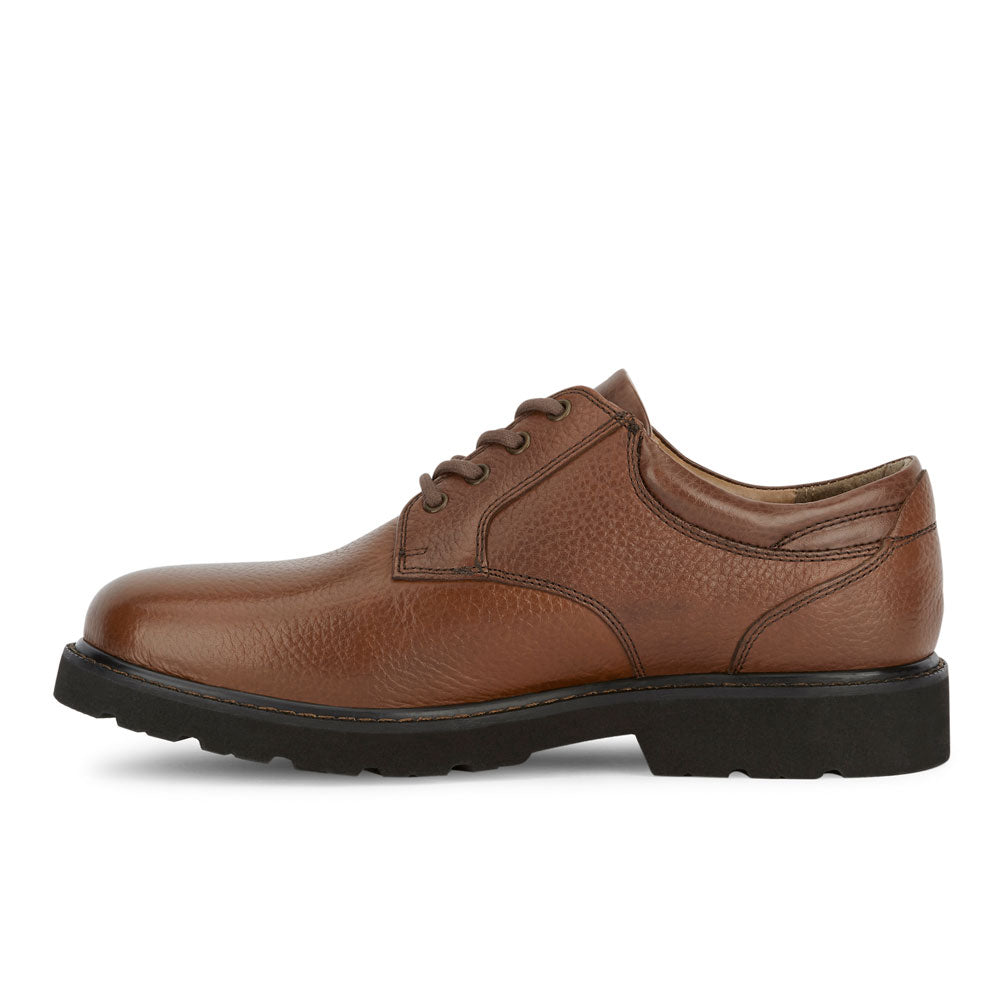 Dark Tan-Dockers Mens Shelter Synthetic Leather Rugged Casual Oxford Shoe - Wide Widths Available