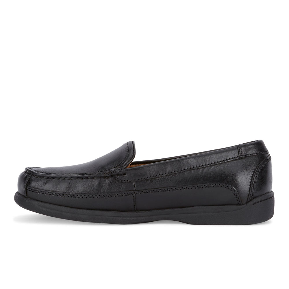 Black-Dockers Mens Catalina Leather Casual Slip-on Comfort Loafer Shoe