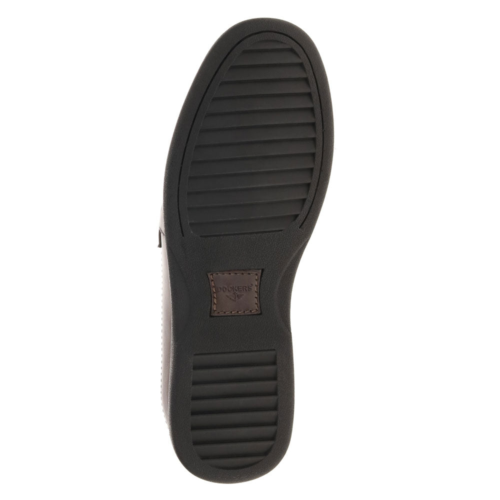 Chestnut-Dockers Mens Sinclair Leather Dress Casual Tassel Slip-on Comfort Loafer Shoe