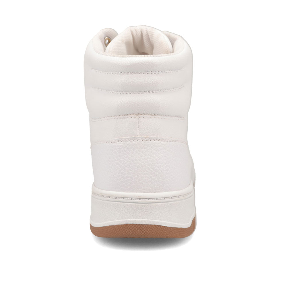 White/Gum-Dockers Mens Energy Hi Casual Lace Up Sneaker Shoe