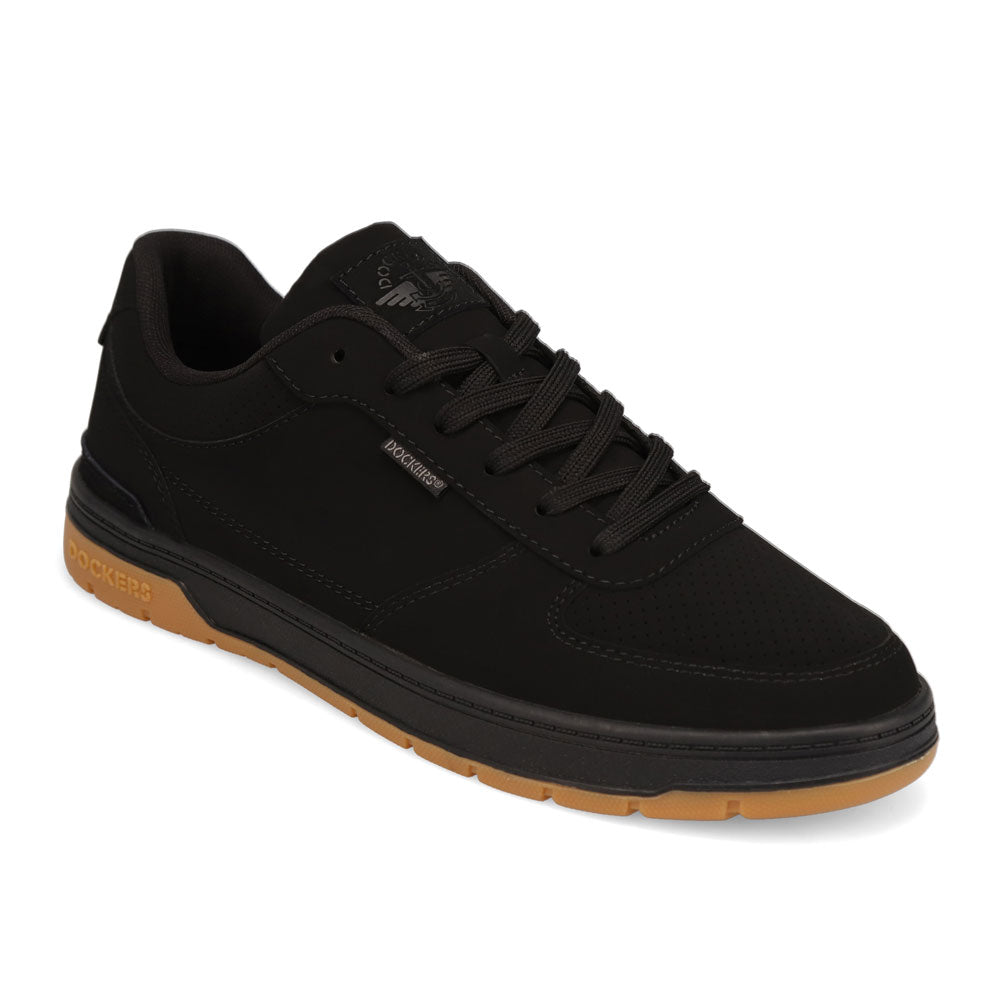Black NB/Gum-Dockers Mens Energy Lo Synthetic Leather Casual Lace Up Sneaker Shoe