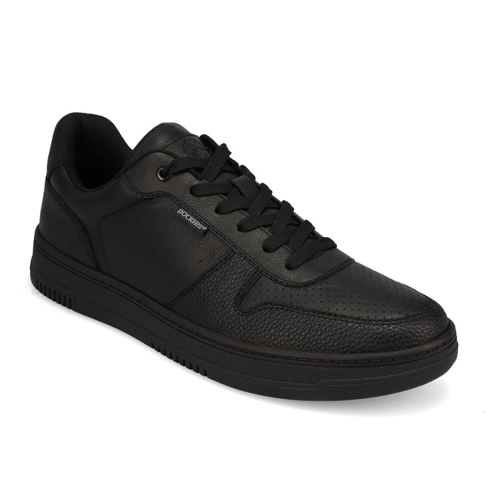 Black-Dockers Mens Energy Lo Casual Lace Up Sneaker Shoe