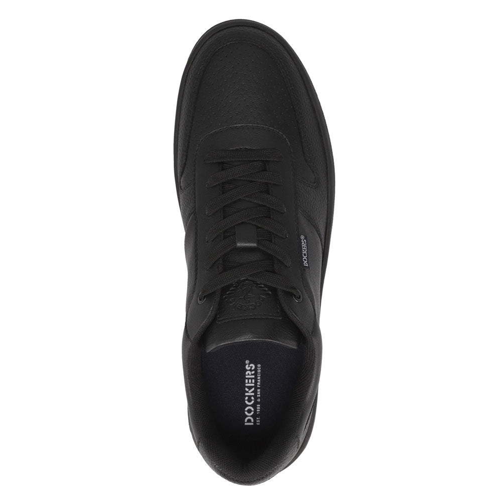 Black-Dockers Mens Energy Lo Casual Lace Up Sneaker Shoe