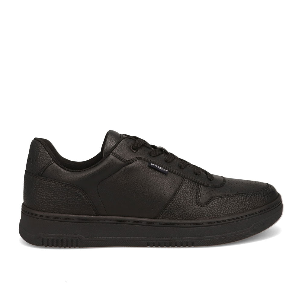 Black-Dockers Mens Energy Lo Casual Lace Up Sneaker Shoe