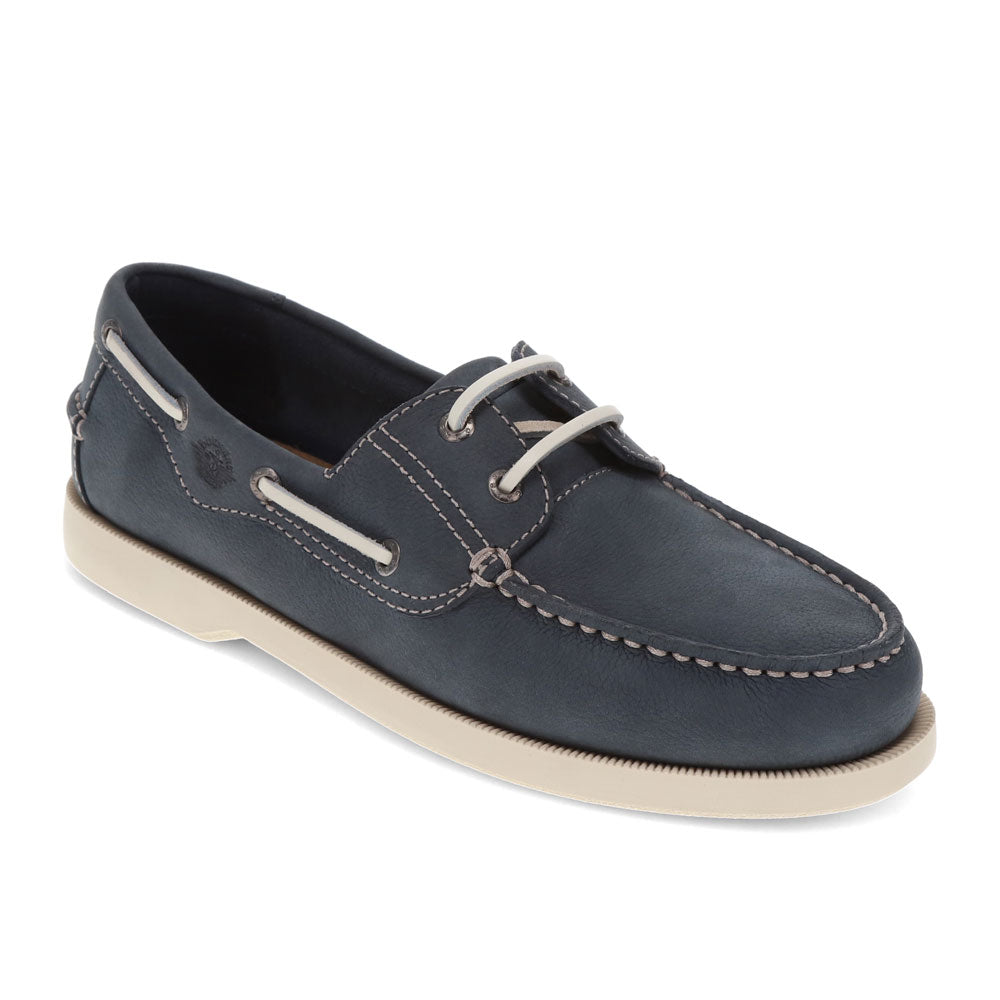 Navy-Dockers Mens Castaway Genuine Leather Boat Shoe