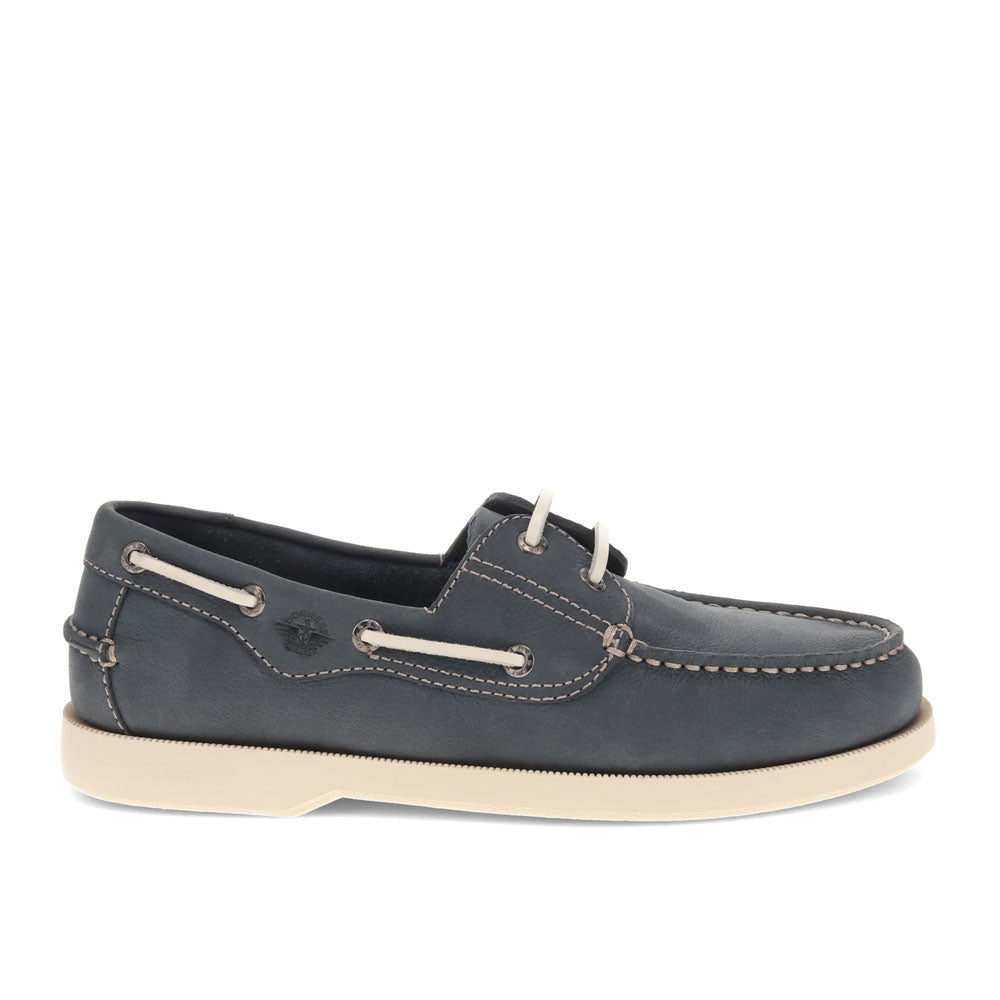 Navy-Dockers Mens Castaway Genuine Leather Boat Shoe
