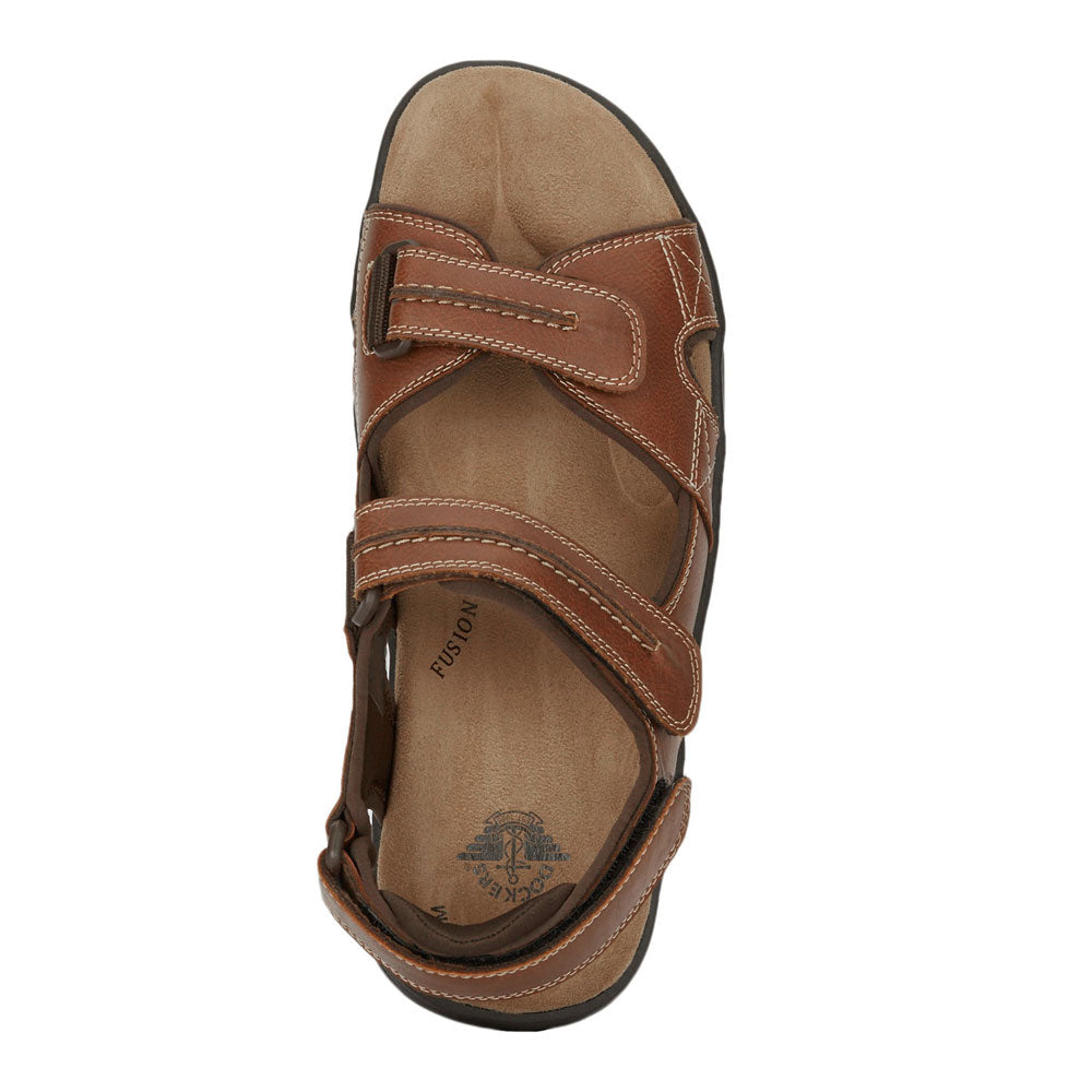 Rust-Dockers Mens Newpage Casual Comfort Outdoor Sport Adjustable Sandal Shoe