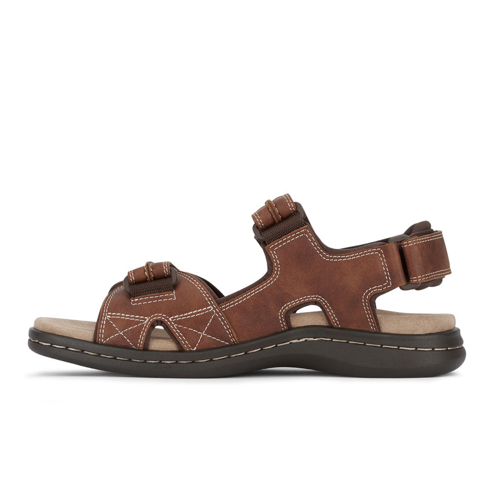 Rust-Dockers Mens Newpage Casual Comfort Outdoor Sport Adjustable Sandal Shoe