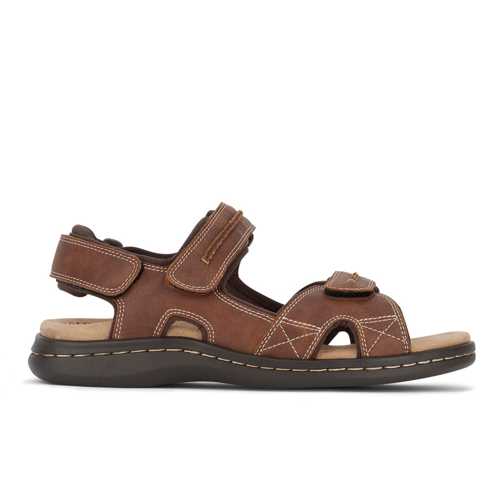 Rust-Dockers Mens Newpage Casual Comfort Outdoor Sport Adjustable Sandal Shoe