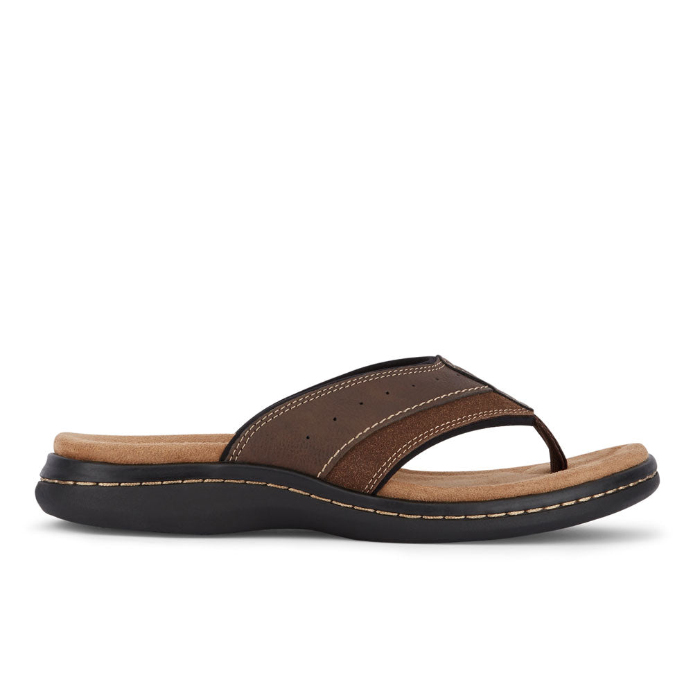 Briar-Dockers Mens Laguna Casual Comfort Outdoor Flip-Flop Thong Sandal Shoe