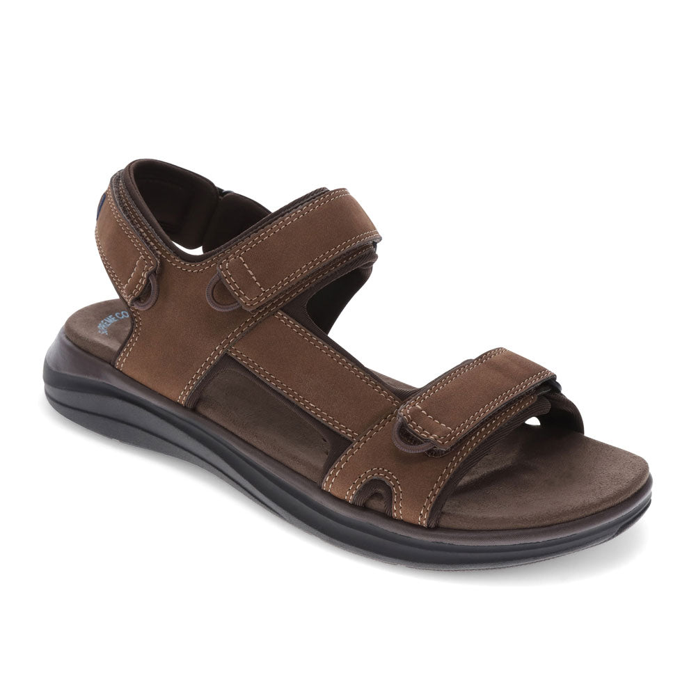 Dark Tan-Dockers Mens Bradburn Outdoor Sport Sandal Shoe