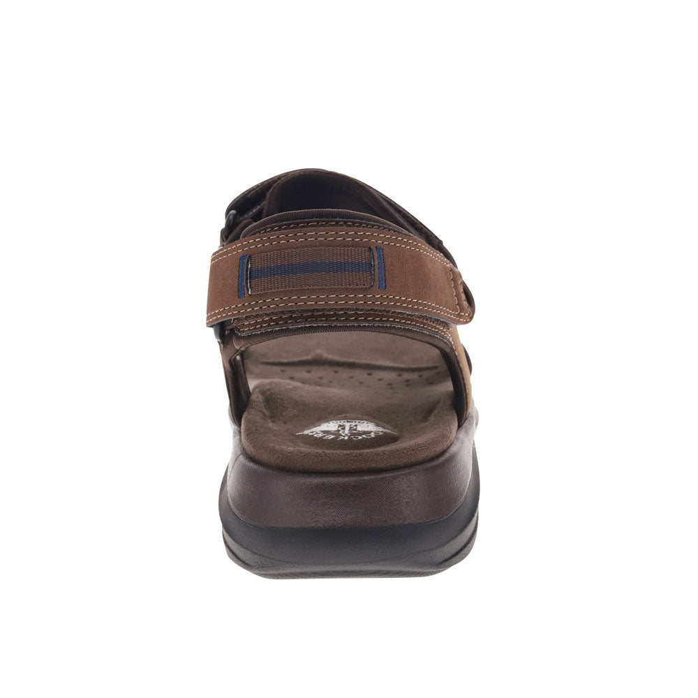 Dark Tan-Dockers Mens Bradburn Outdoor Sport Sandal Shoe