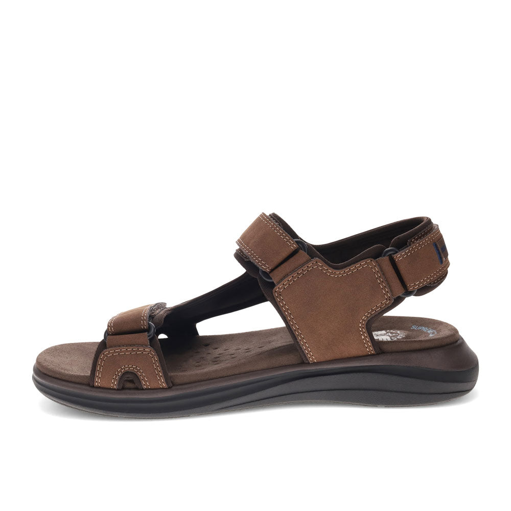 Dark Tan-Dockers Mens Bradburn Outdoor Sport Sandal Shoe