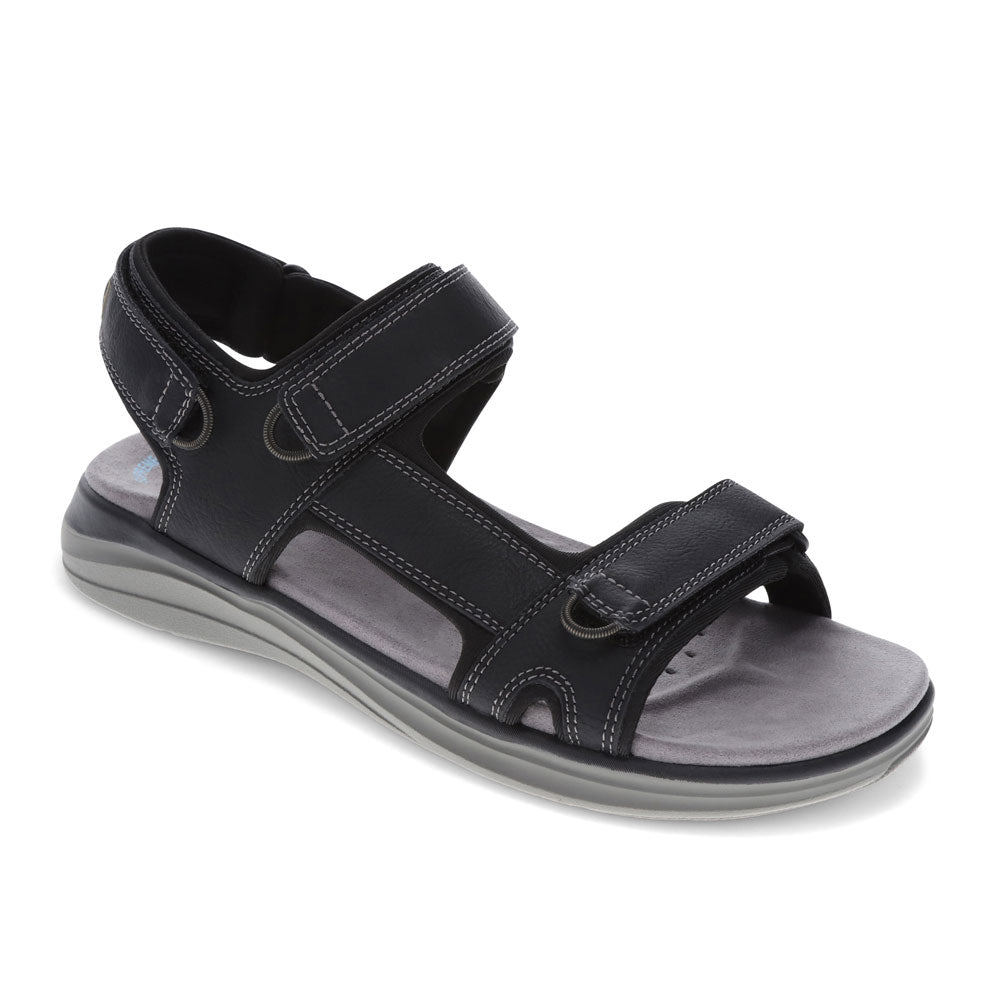 Black-Dockers Mens Bradburn Outdoor Sport Sandal Shoe