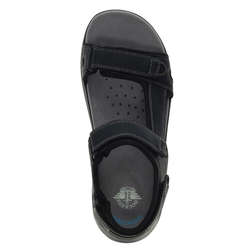 Black-Dockers Mens Bradburn Outdoor Sport Sandal Shoe