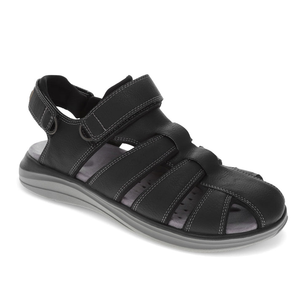 Black-Dockers Mens Byrd Outdoor Sport Fisherman Sandal Shoe