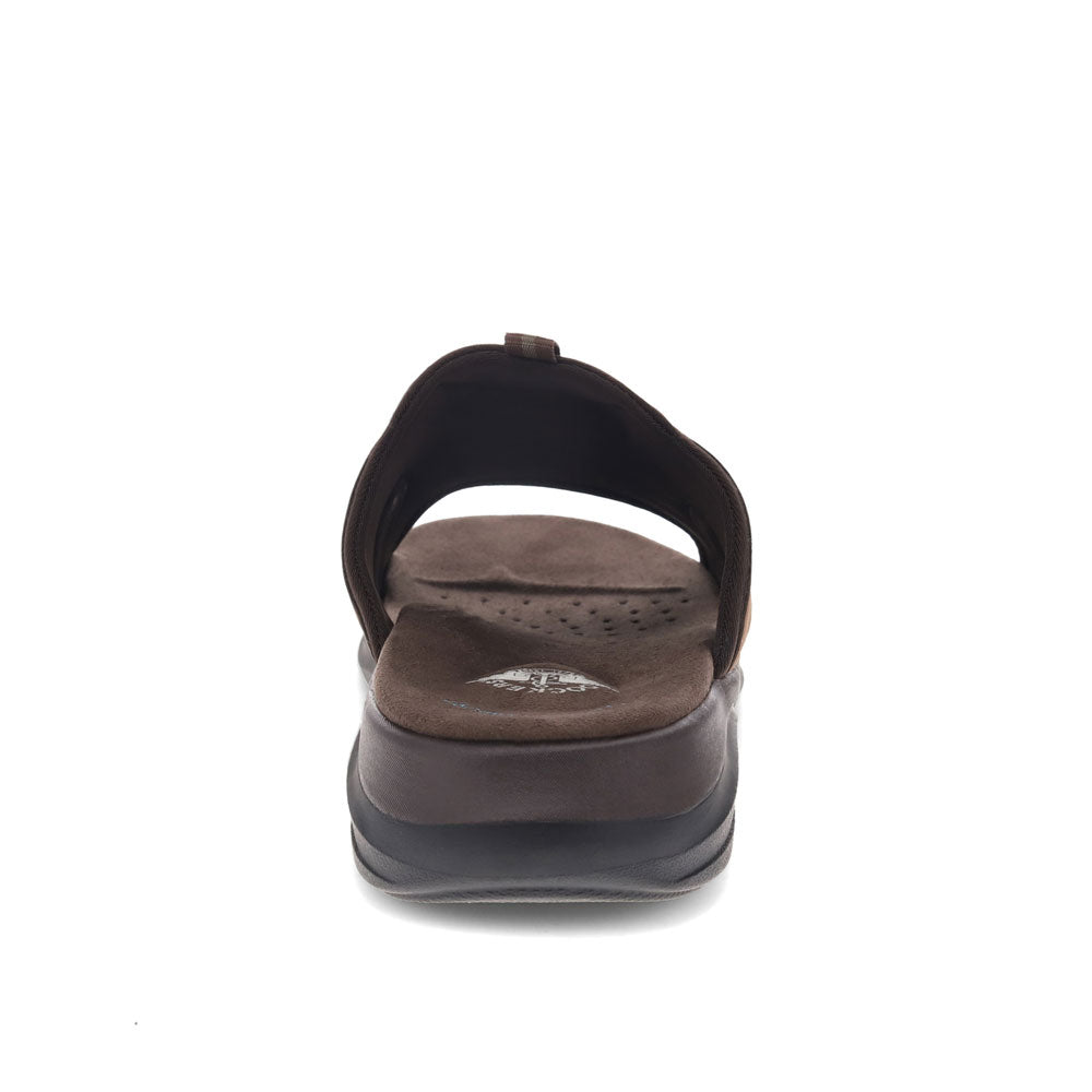 Dark Tan-Dockers Mens Barlin Casual Slide Sandal Shoe