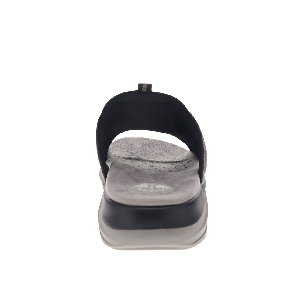 Black-Dockers Mens Barlin Casual Slide Sandal Shoe