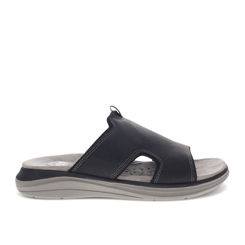 Black-Dockers Mens Barlin Casual Slide Sandal Shoe