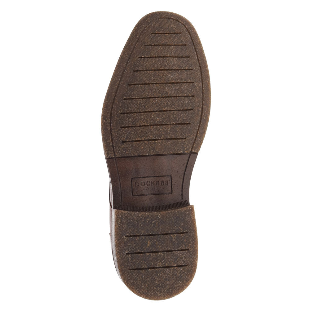 Dark Tan-Dockers Mens Handel Dress Casual Lace Up Oxford Shoe