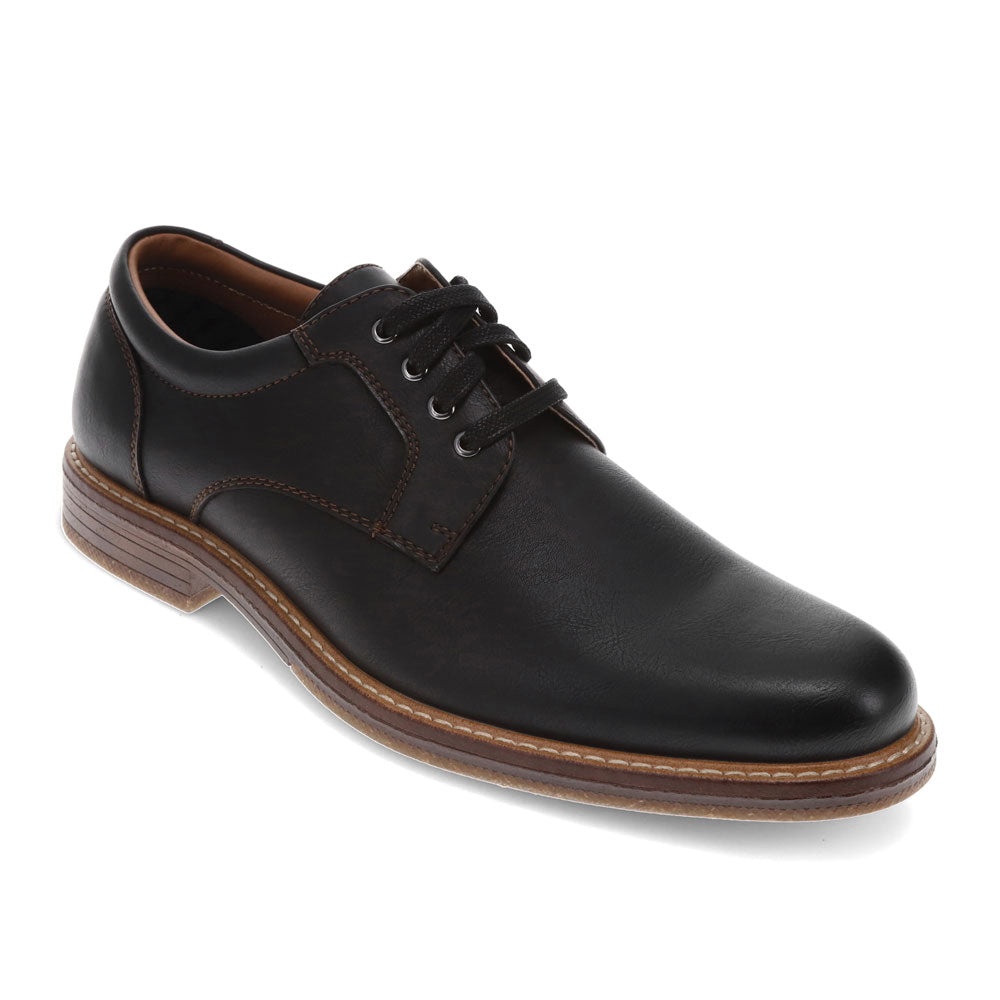 Black-Dockers Mens Handel Dress Casual Lace Up Oxford Shoe