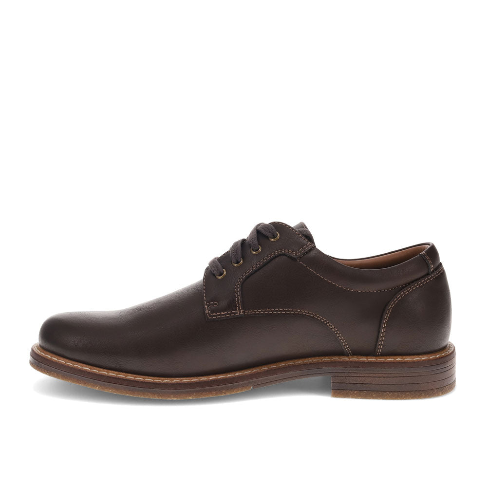 Dark Brown-Dockers Mens Handel Dress Casual Lace Up Oxford Shoe