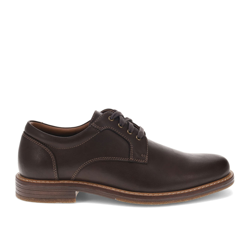 Dark Brown-Dockers Mens Handel Dress Casual Lace Up Oxford Shoe