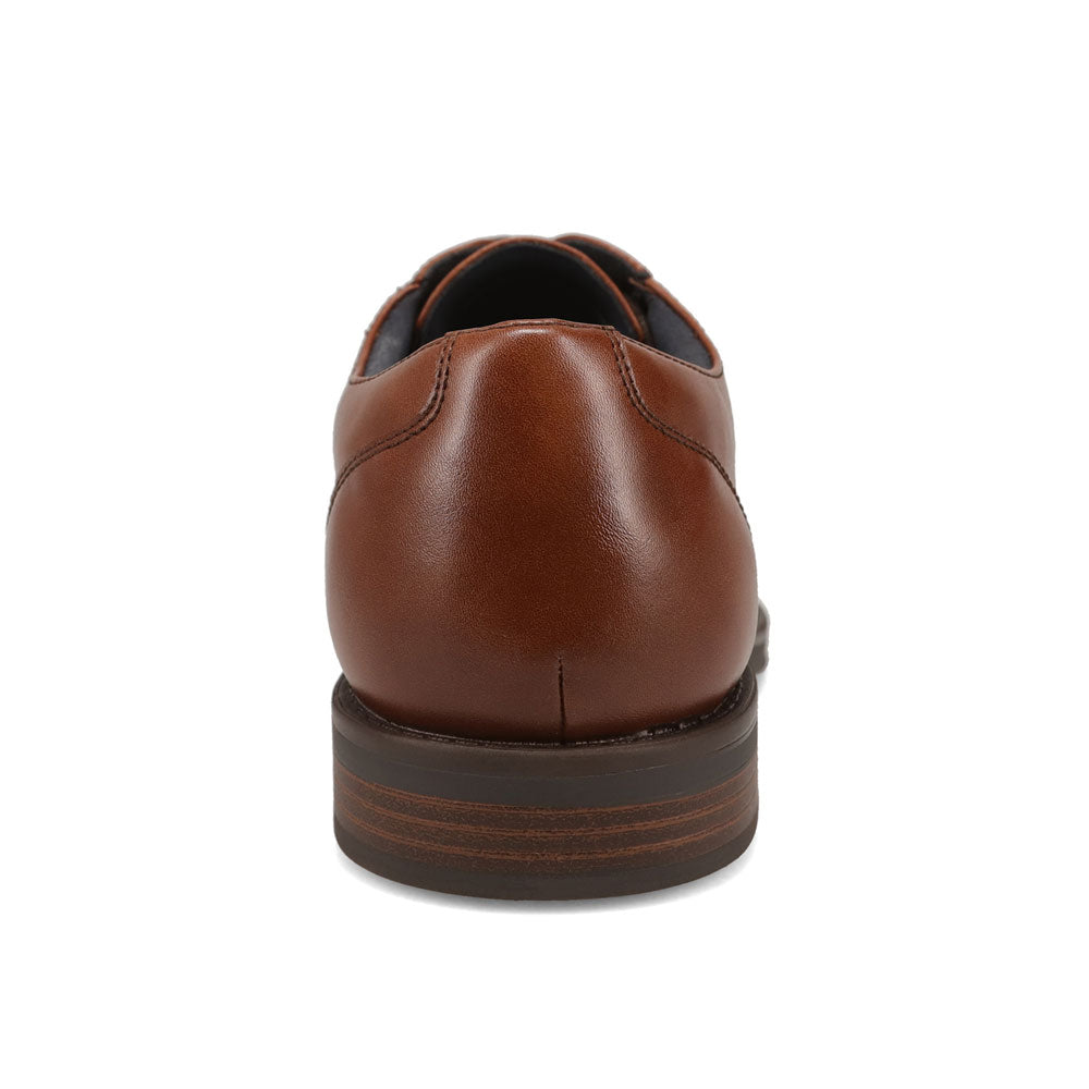 Cognac-Dockers Mens Bridgeport Polished Lace-Up Oxford Dress Shoe