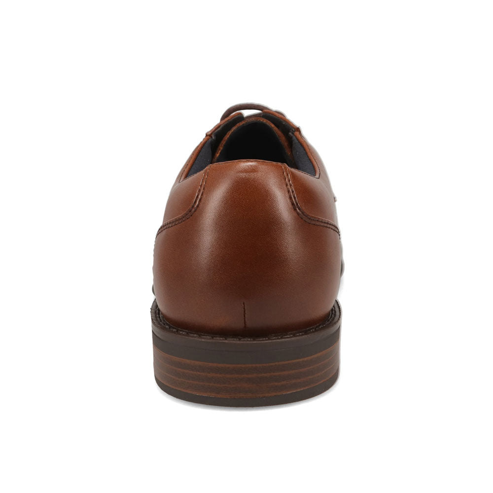 Cognac-Dockers Mens Bainbridge Polished Lace-Up Oxford Dress Shoe