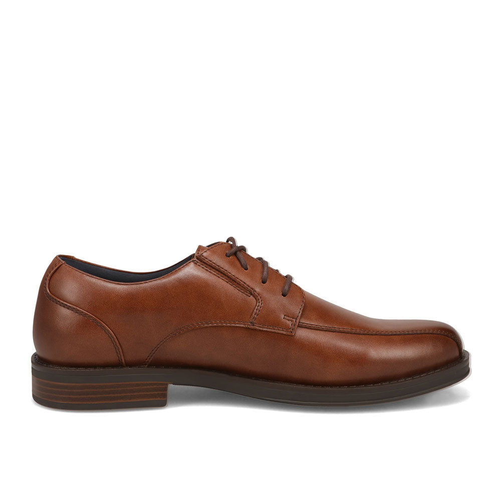 Cognac-Dockers Mens Bainbridge Polished Lace-Up Oxford Dress Shoe