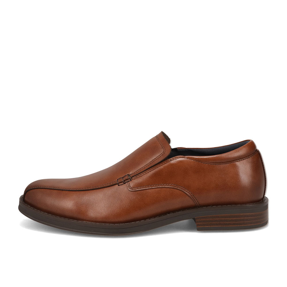 Cognac-Dockers Mens Benedict Polished Slip on Dress Loafer