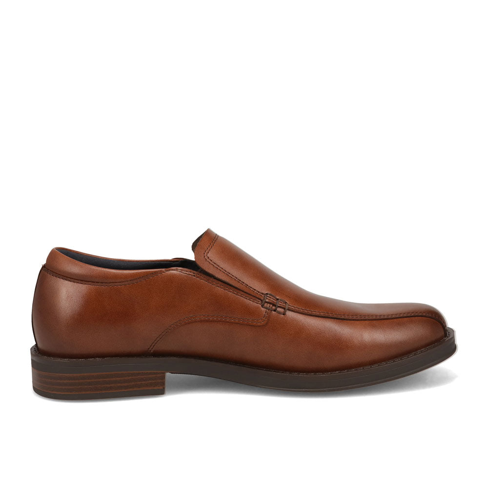 Cognac-Dockers Mens Benedict Polished Slip on Dress Loafer