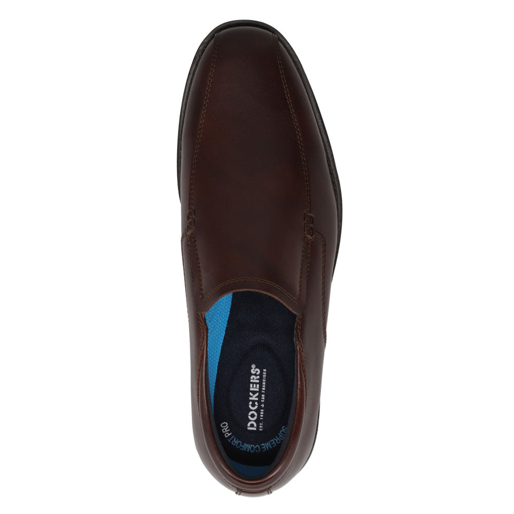 Chestnut-Dockers Mens Benedict Polished Slip on Dress Loafer