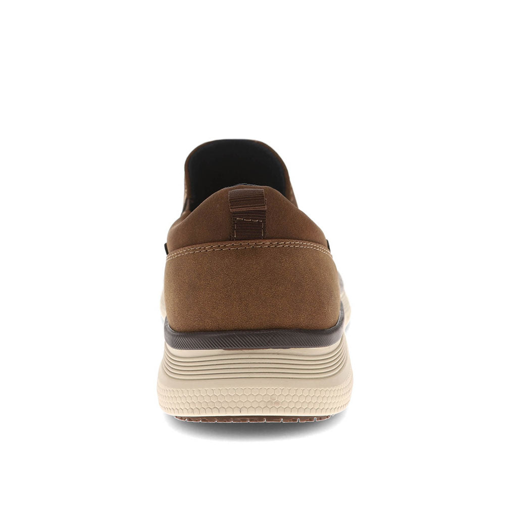 Dark Tan-Dockers Mens Slater Slip-Resistant Slip-on Sneaker