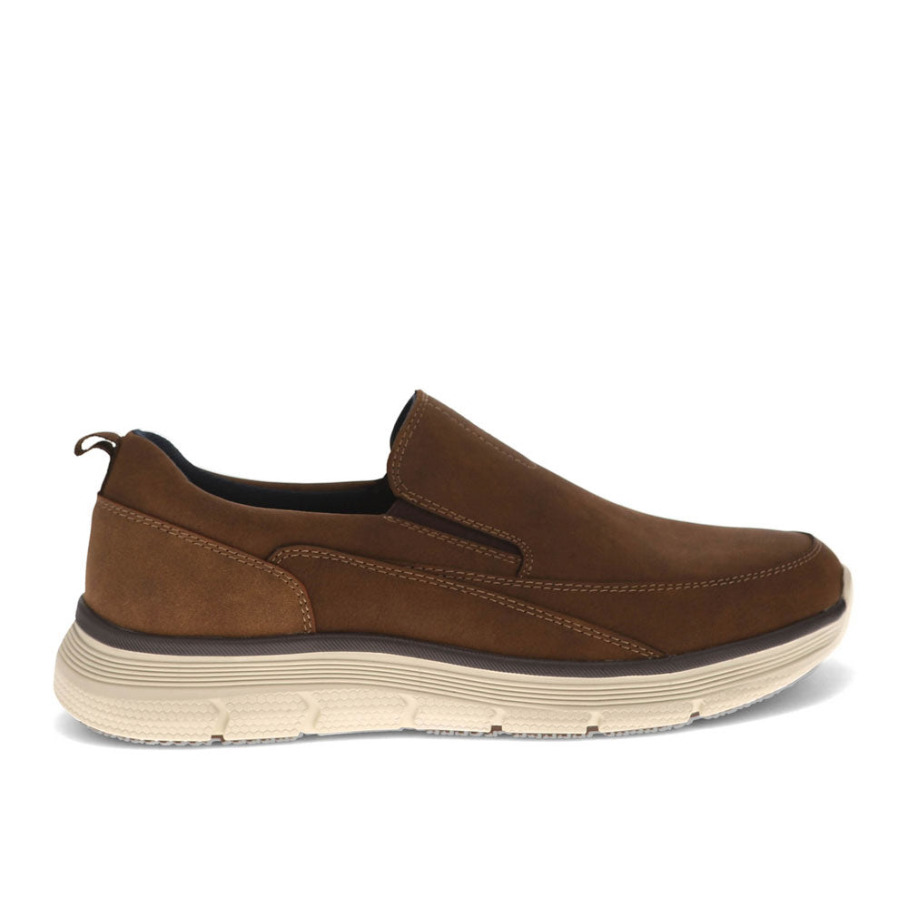 Dark Tan-Dockers Mens Slater Slip-Resistant Slip-on Sneaker