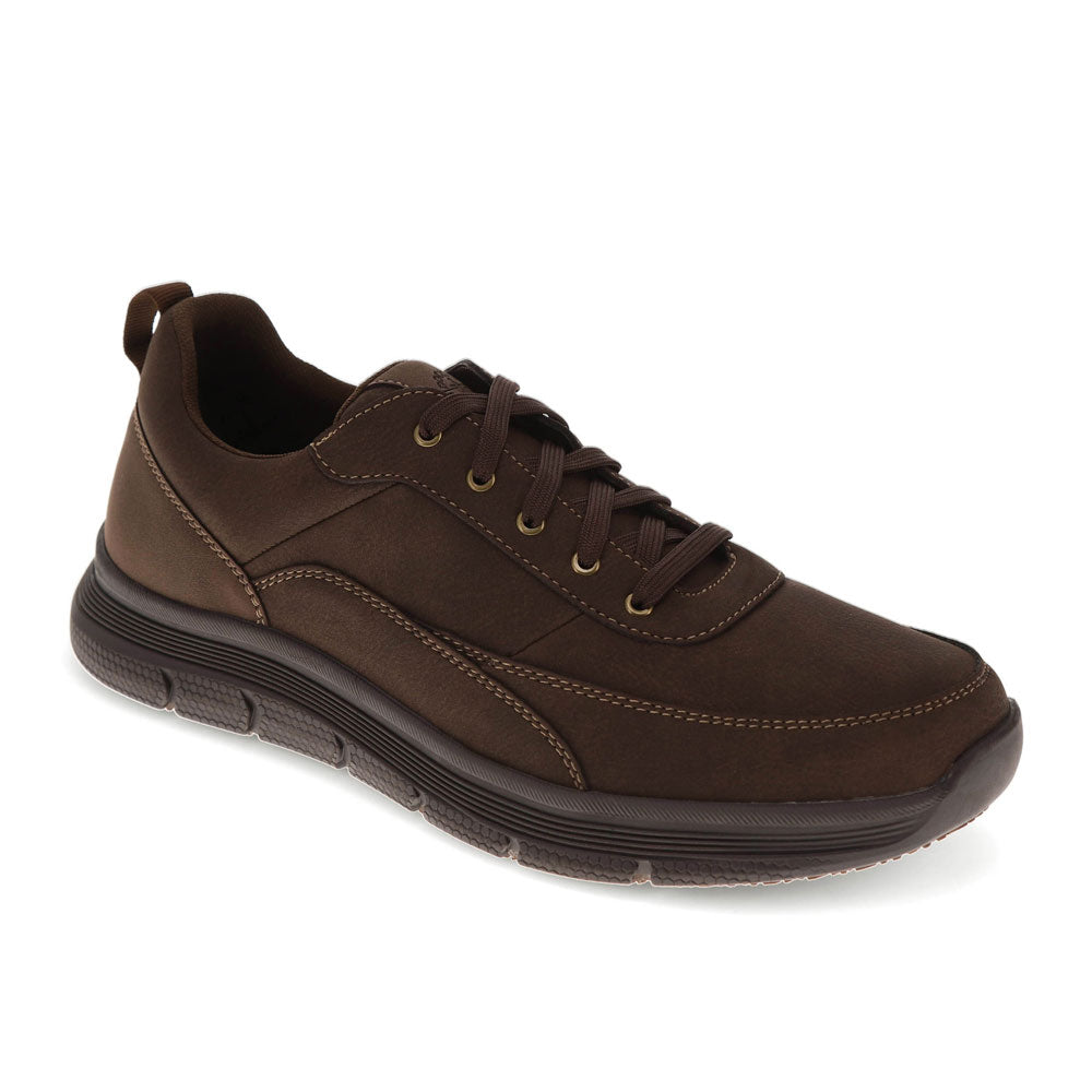 Brown-Dockers Mens Sanderson Slip-Resistant Casual Sneaker