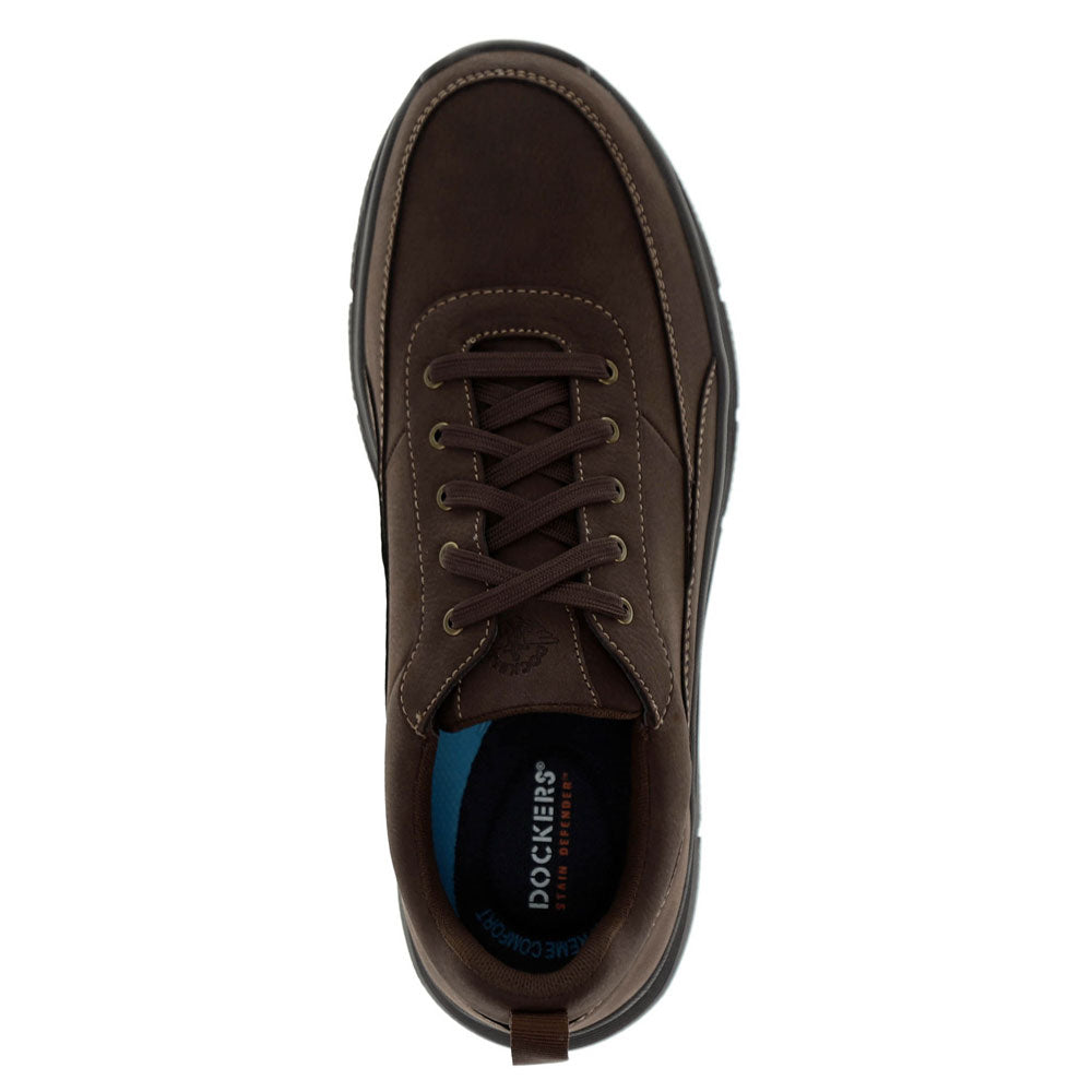 Brown-Dockers Mens Sanderson Slip-Resistant Casual Sneaker
