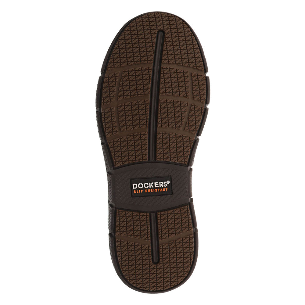 Brown-Dockers Mens Sanderson Slip-Resistant Casual Sneaker