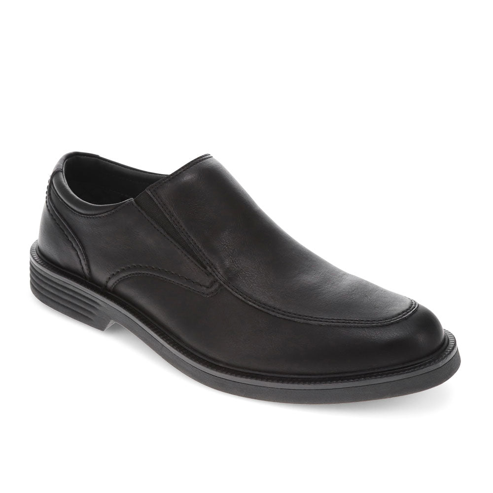 Black-Dockers Mens Turner Slip Resistant Slip On Casual Loafer Safety Shoes