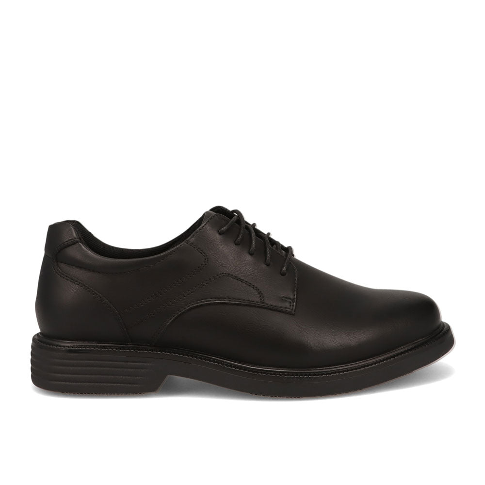 Black-Dockers Mens Tyne Slip Resistant Lace-Up Oxford