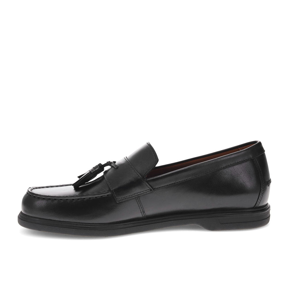 Black-Dockers Mens Woodward Genuine Leather Dress Casual Tassel Loafer Shoe