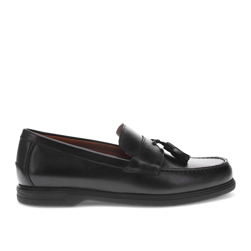 Black-Dockers Mens Woodward Genuine Leather Dress Casual Tassel Loafer Shoe
