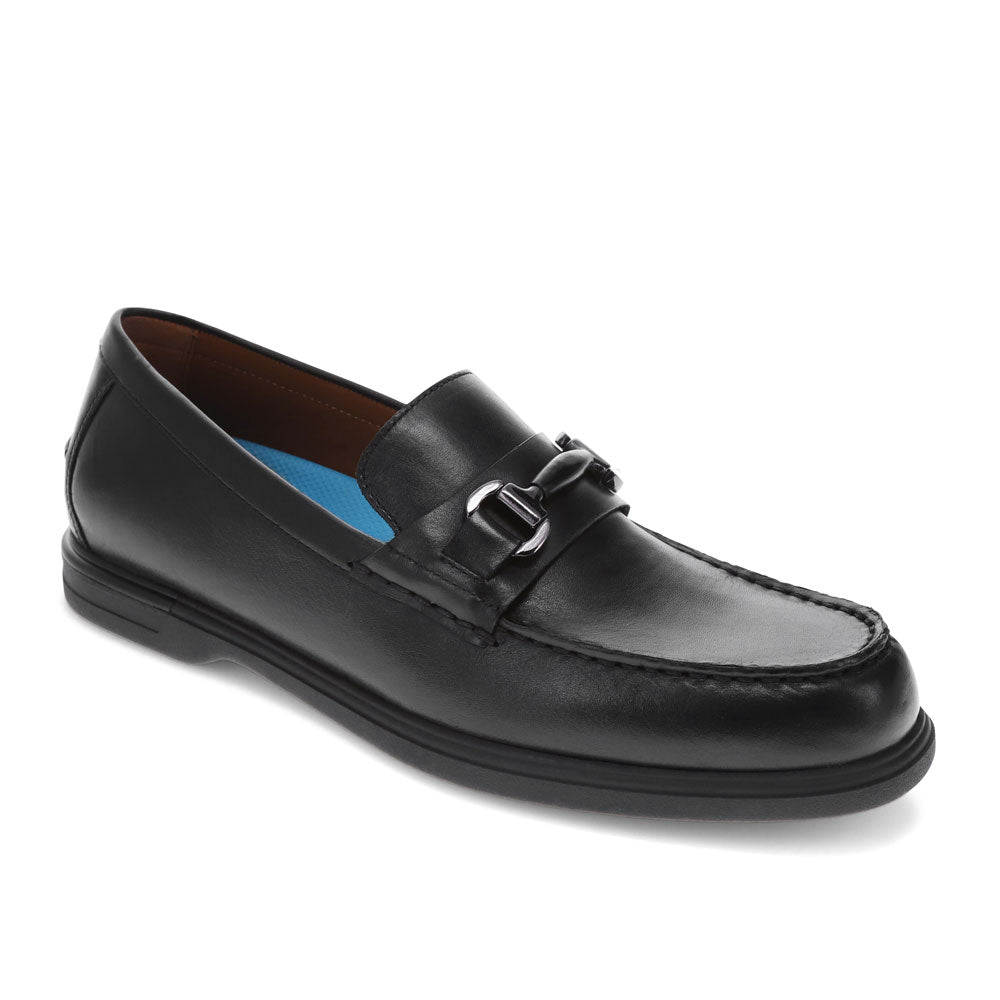 Black-Dockers Mens Whitworth Genuine Leather Dress Loafer Shoe