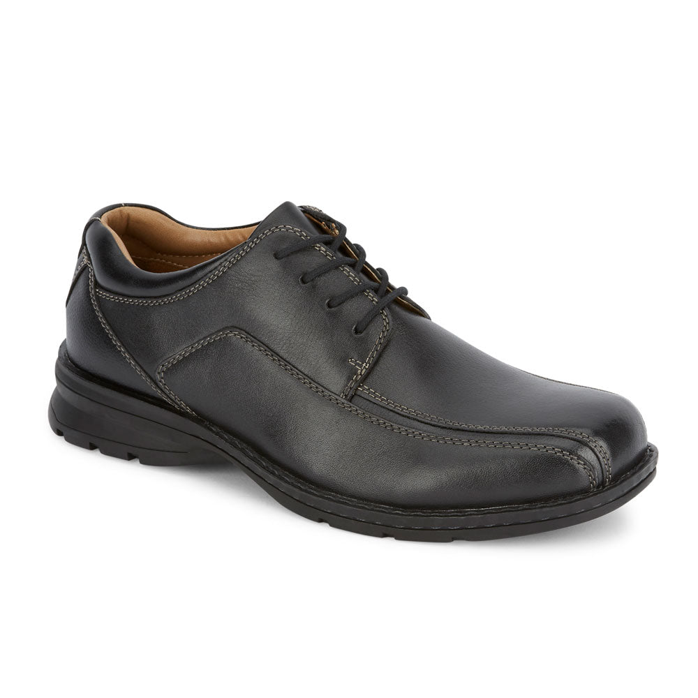 Black-Dockers Mens Trustee Genuine Leather Dress Casual Lace-up Oxford Comfort Shoe
