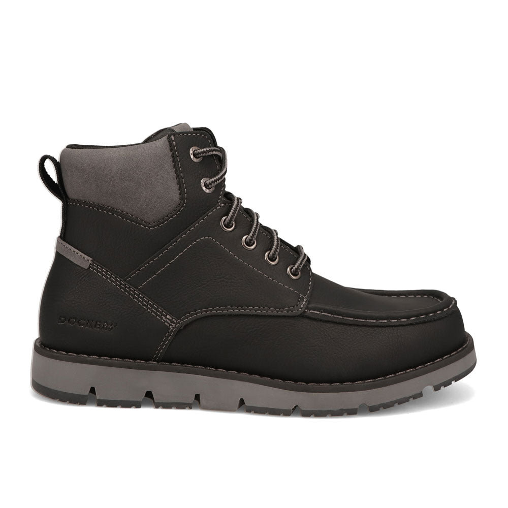 Black-Dockers Mens Derrick Rugged Casual Chukka Boot